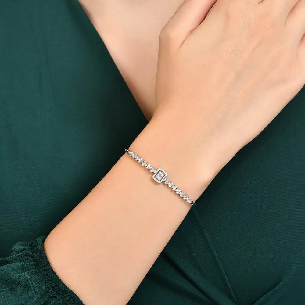2.86 Karat Baget Pırlanta Evlilik Seti