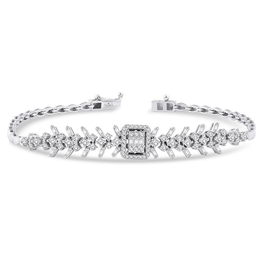 0.99 Karat Baget Pırlantalı Bileklik