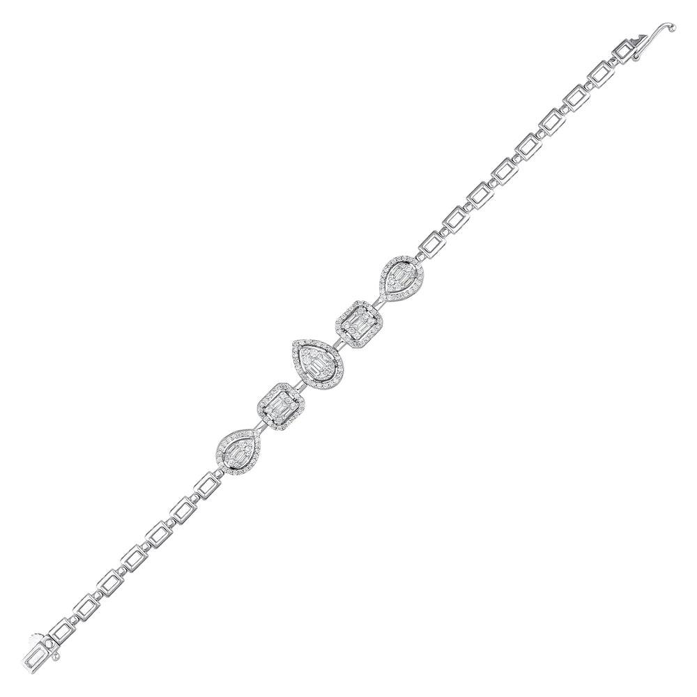 1.23 Karat Baget Pırlantalı Bileklik