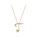0.04 Karat Pırlanta T Harf Kolye