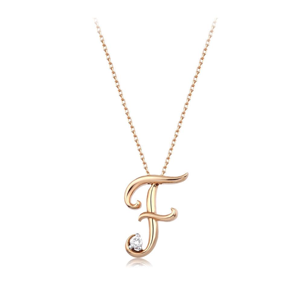 0.03 Karat Pırlanta F Harf Kolye