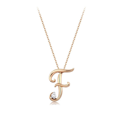 0.03 Karat Pırlanta F Harf Kolye