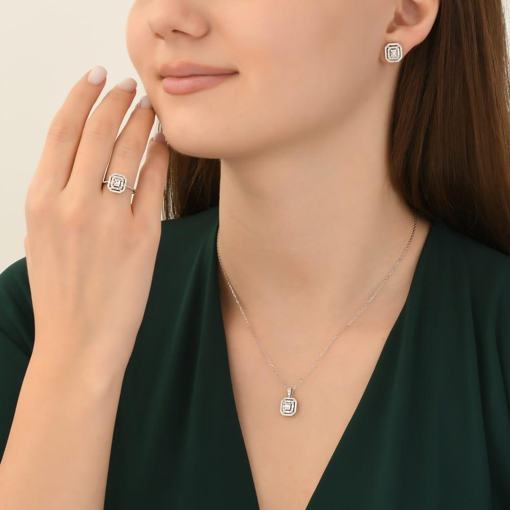 0.32 Karat Liliana Pırlanta Baget Kolye