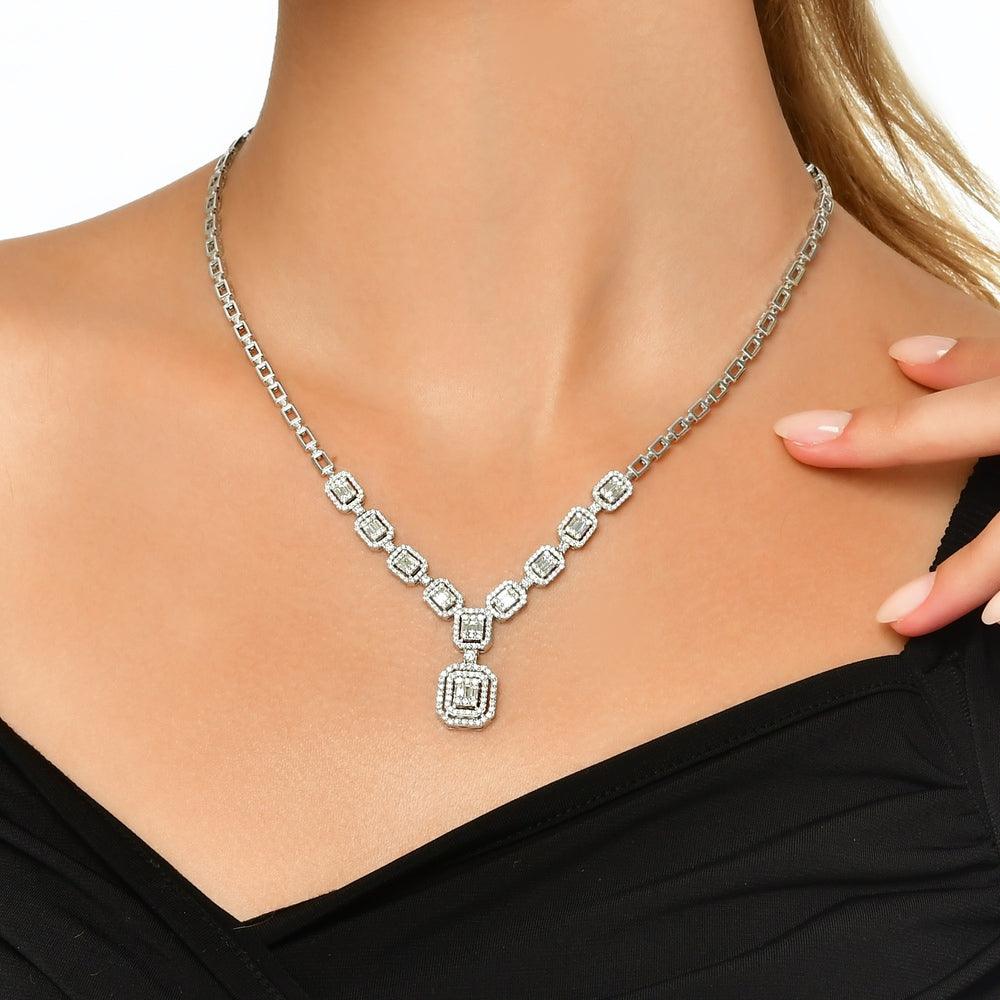 5.61 Karat Baget Pırlanta Gerdanlık