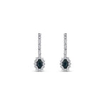 1.08 Karat Safir ve Pırlantalı Voeu Küpe