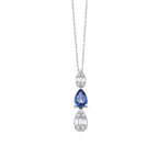 1.04 Karat Goccia Safir Pırlanta Kolye