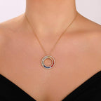 3.58 Karat Rainbow Koleksiyonu Safir ve Pırlantalı Gerdanlık