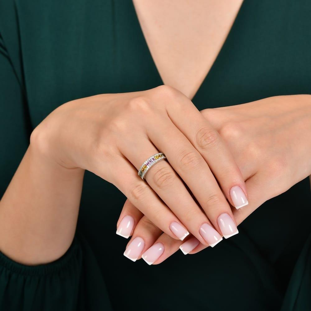 1.38 Karat Rainbow Koleksiyonu Tamtur Pırlanta Yüzük
