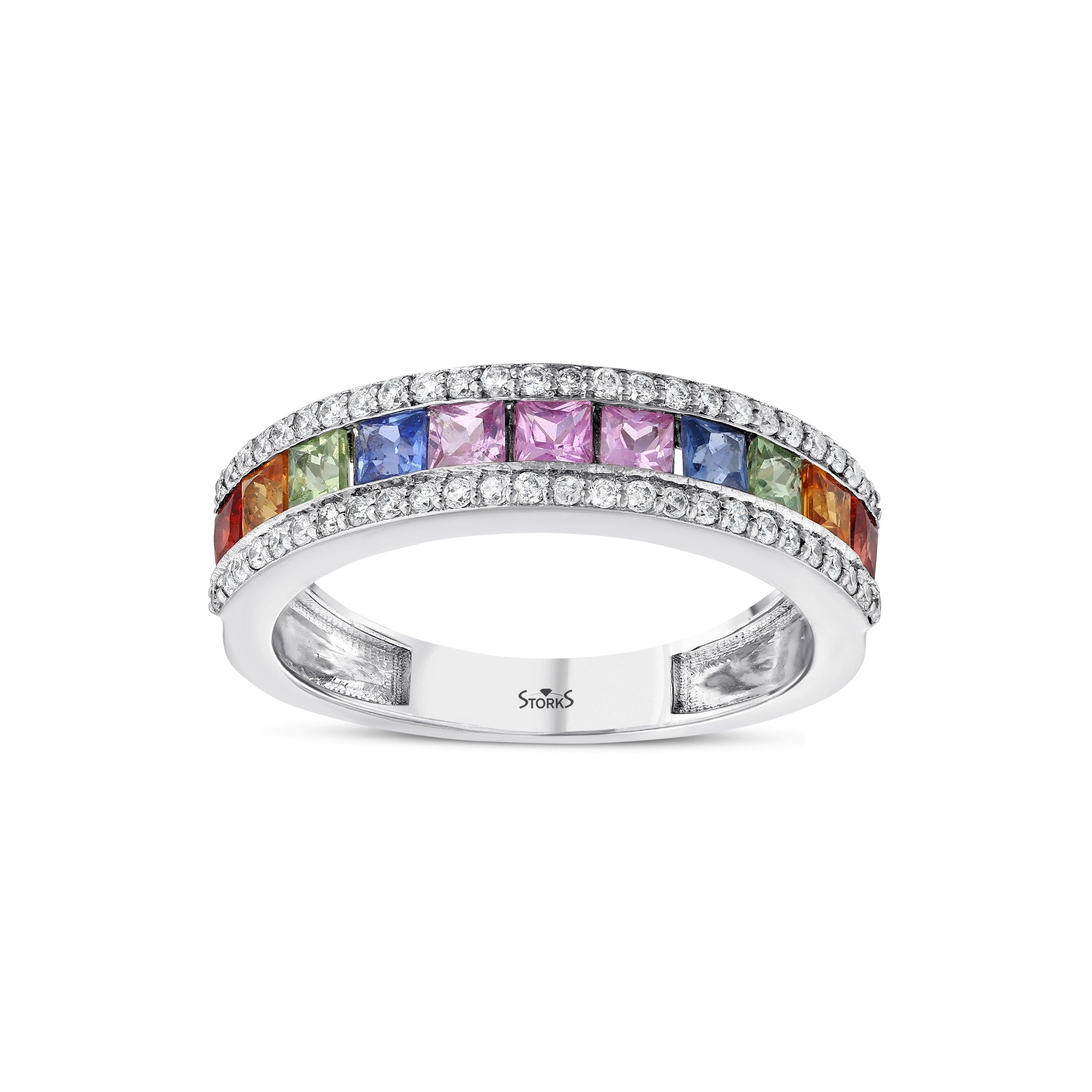1.38 Karat Rainbow Koleksiyonu Tamtur Pırlanta Yüzük